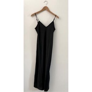 New Gap Black Slip Midi Dress Size XS